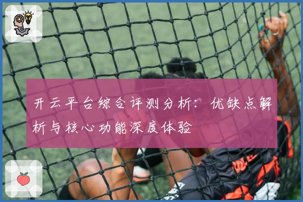开云平台综合评测分析：优缺点解析与核心功能深度体验